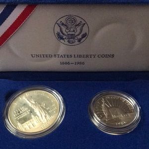 United States Liberty Coin set 1986 Mint proof. Great collectible.